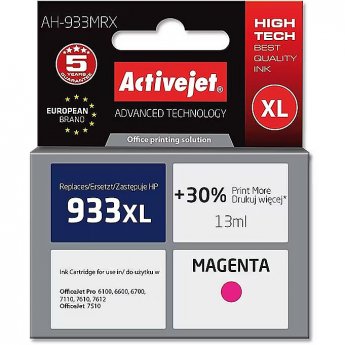ActiveJet AH-933MRX ink (replacement for HP 933XL CN055AE; Premium; 13 ml; magenta)