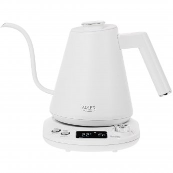 Adler | Kettle | AD 1349w | Electric | 1100 W | 1 L | Stainless Steel | 360° rotational base | White