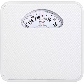 Adler | Mechanical Bathroom Scale | AD 8179w | Maximum weight (capacity) 136 kg | Accuracy 1000 g | White