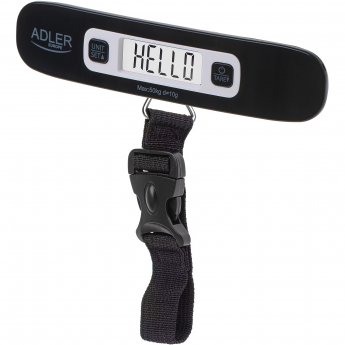 Adler | Travel Luggage Scale | AD 8190 | Maximum weight (capacity) 50 kg | Accuracy 10 g | Black