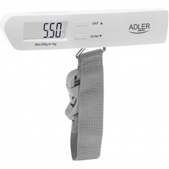 Adler | Travel Luggage Scale | AD 8191 | Maximum weight (capacity) 50 kg | Accuracy 10 g | Grey