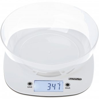 Adler Kitchen Scale with a bowl | MS 3179w | Graduation 1 g | Display type LCD | White