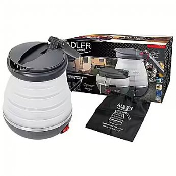 Adler travel kettle AD 1279, White/Grey