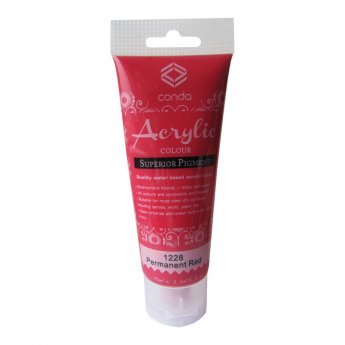 Akrila krāsa, 75ml, 1228 intensīvi sarkana (Permanent Red)