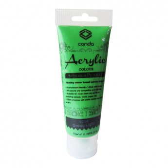 Akrila krāsa, 75ml, 1256 gaiši zaļa (Green Light)