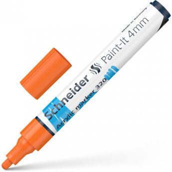 Akrila marķieris SCHNEIDER Paint-it 320, 4mm, oranžs