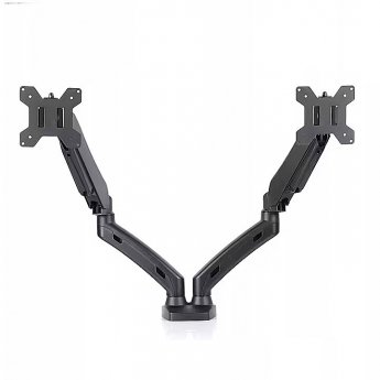 ART Gas Spring Desk Mount for 2 Monitors, 13-27"