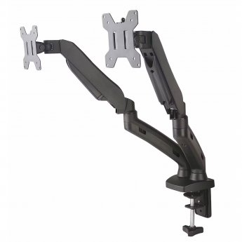ART Gas Spring Desk Mount for 2 Monitors, 13-27"