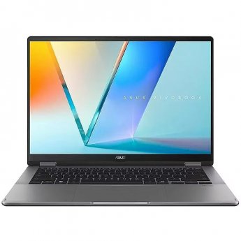 Asus Vivobook 14 Flip OLED TP3407SA-QL011W Matte Grey, 14" WUXGA OLED Touch, Core Ultra 5 226V, 16GB, 512GB SSD, Windows 11 Home