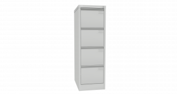 Atvilktņu skapis 415x1285x630, 4 atvilknes, pelēka (RAL 7035)