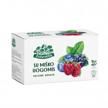Augļu tēja ŽOLYNĒLIS ar meža ogām, 40 g (2 g × 20 gab.)