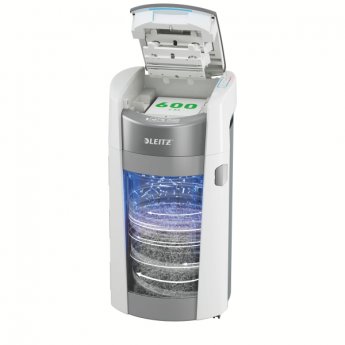 Automātisks dokumentu smalcinātājs Leitz IQ OptiMax Autofeed Office Pro 600 P5, 50L, balts
