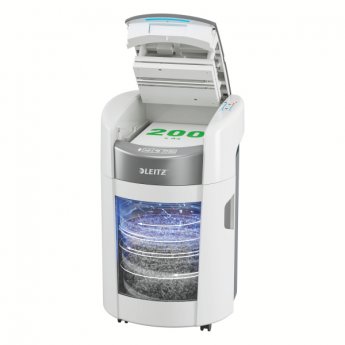 Automātisks dokumentu smalcinātājs Leitz IQ OptiMax Autofeed Small Office 200 P5, 21L, balts