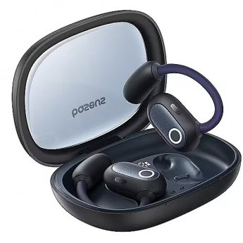 Baseus Eli Fit Open- Ear Headset Wireless Connectivity/Music USB Type-C Bluetooth Black