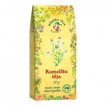 Beramā zāļu tēja RŪĶĪŠU Kumelīšu ziedu, 30 g