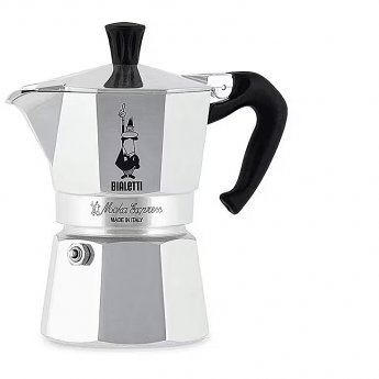 Bialetti Moka Express, Silver - 1 cups