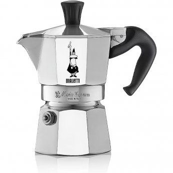 Bialetti Moka Express, Silver - 6 cups