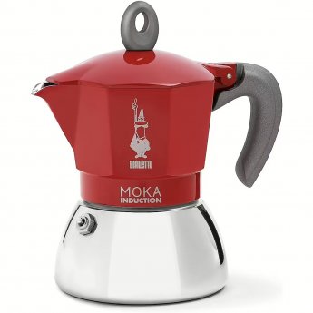 Bialetti Moka Induction Red 2 Cups red - 2 cups