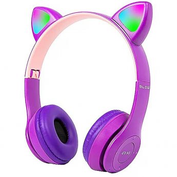 Blow Wireless headset Bluetooth 5.0 LED for kids purple ears
