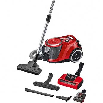 Bosch Bagless Vacuum cleaner, 750W/2.4L/72dB, Bosch, Red
