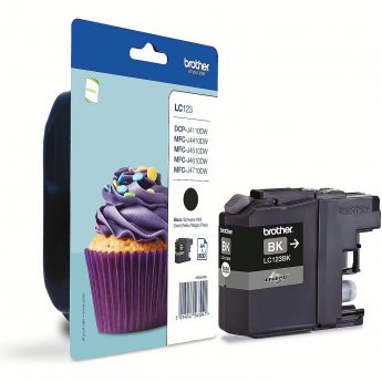 Brother LC123BK, Black Ink Cartridge