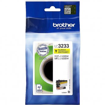 Brother LC-3233Y INK CARTRIDGE YELLOW 1500 PAGES