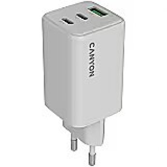 Canyon charger CU65ACC GaN 65W 2xPD 1xQC EU White