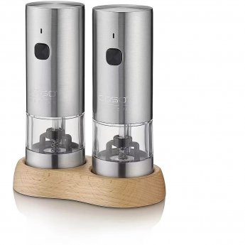 Caso Salt and Pepper Grinder | SpiceDuo | Electric | Housing material Stainless steel | Lithium