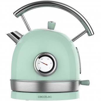 Cecotec Kettle | ThermoSense 420 Vintage | 2200 W | Electric | 1.8 L | Stainless steel | 360° rotational base | Light Green
