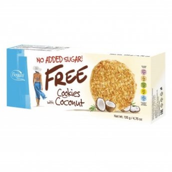 Cepumi BOGUTTI FREE kokosrieksta bez pievienota cukura, 135g
