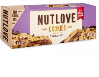 Cepumi NUT LOVE ALLNUTRITION ar lazdu riekstiem un kakao pildījumu, ar šok. gab., pārklāts ar piena