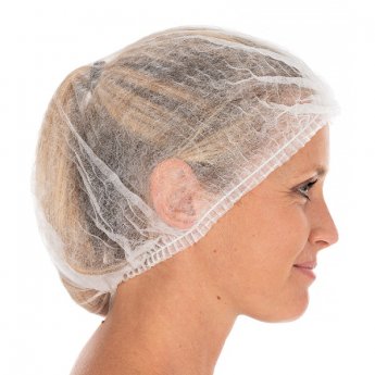 Cepurīte FORPUS PP, 51cm, balta, 100gab