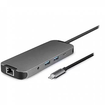 Chieftec DSC-901, docking station titanium, USB-C 3.2 Gen1