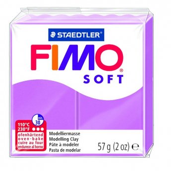 Cietējoša modelēšanas masa FIMO SOFT, 57 g, lavandas krāsa