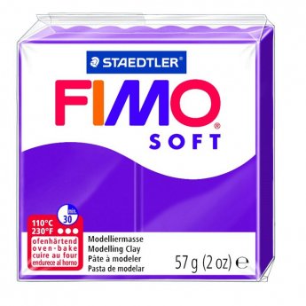Cietējoša modelēšanas masa FIMO SOFT, 57 g, violetā krāsa
