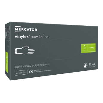 Cimdi vinila VINYLEX, bez pūdera, caursp., S izm., 100gab