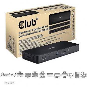 Club3D NB ACC DOCKING STATION 16IN1/THUNDERBOLT CSV-1583