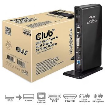 Club3D NB ACC DOCKING STATION/USB CSV-3242HD