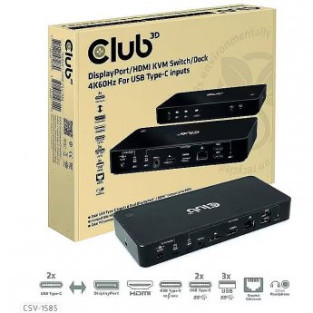 Club3D NB ACC DOCKING STATION/USB-C 120W CSV-1585