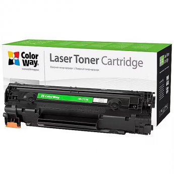 ColorWay Econom Toner Cartridge, Black, Canon 737, HP CF283X