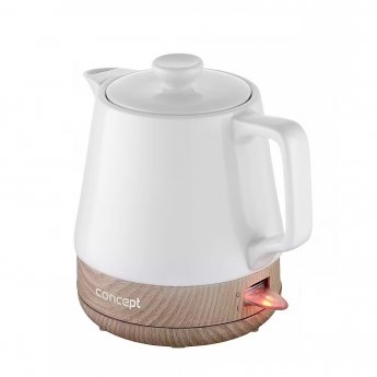 Concept ceramic kettle RK0060, White/Brown