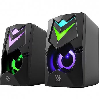 Defender PC Speakers 2.0 DEFENDER J4 2.0 6W LED USB black