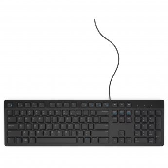 Dell Multimedia Keyboard-KB216 - US intern - Black/ LT engraved