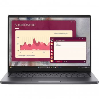 Dell Pro 14 PC14250 Intel Core 7 150U Laptop 35.6 cm (14") Full HD+ 16 GB DDR5-SDRAM 512 GB SSD Wi-Fi 6E (802.11ax) Windows 11 Pro Black