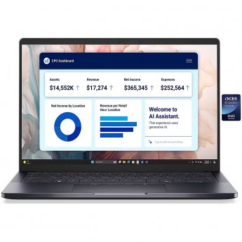 Dell Pro Premium 14 PA14250 | 14 " | FHD+ | Anti-glare | Intel Core Ultra 7 | 266V | 16 GB | LPDDR5x | Solid-state drive capacity 512 GB | Intel Arc Graphics | Windows 11 Pro | Bluetooth version 5.4 | Keyboard language English | Keyboard backlit | Warrant