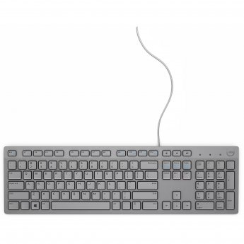 Dell Wired Keyboard - KB216 - US International (QWERTY) – Grey/ LT engraved
