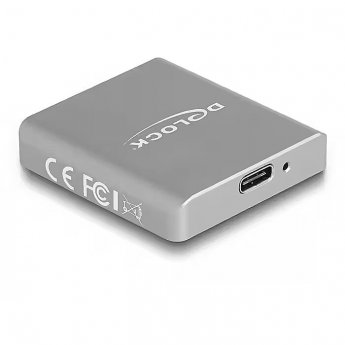 Delock USB Type-C Card Reader for SD Express (SD 7.1) memory cards, card reader (aluminium)