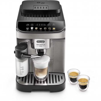 DeLonghi Magnifica Evo Fully Automatic Coffee Machine, Titanium/Black