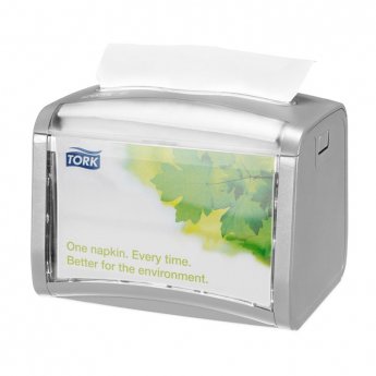 Dozators salvetēm TORK XPRESSNAP TABLETOP, 20.1 x 15.5 x 15 cm, gaiši pelēkā krāsā