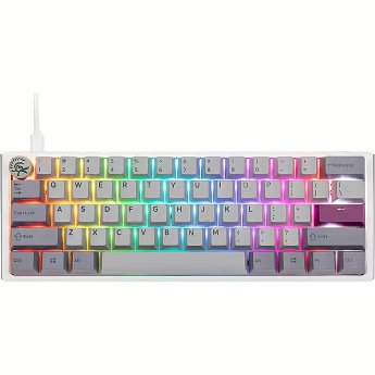 Ducky One 3 Mist Grey Mini PBT, Cherry MX RGB Ergo Clear